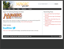 Tablet Screenshot of magicgameplan.com